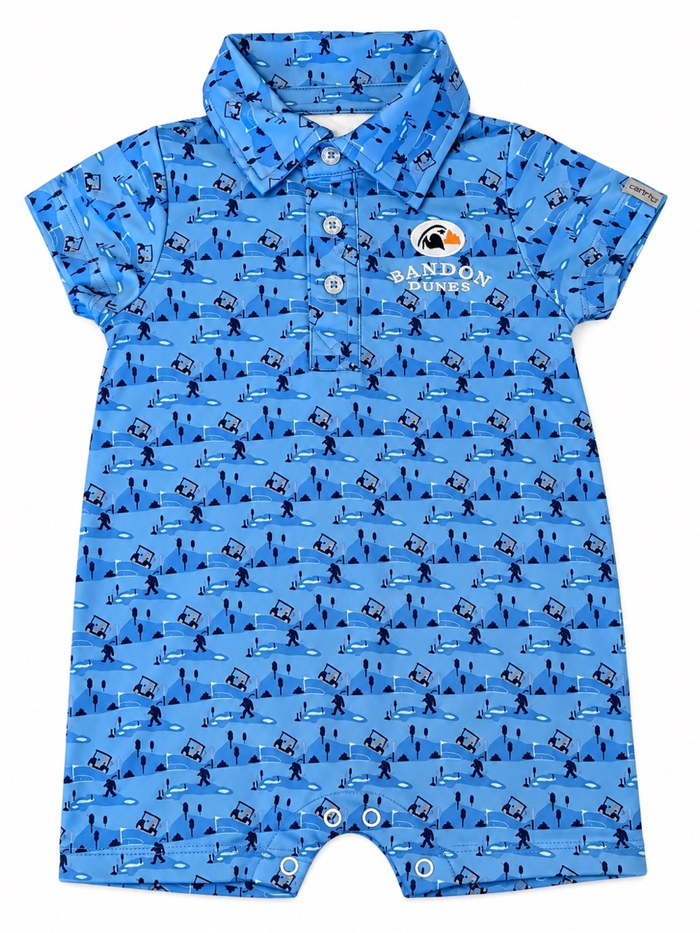 Garb Bandon Dunes 3M Baby Golf Polo Romper UPF 50